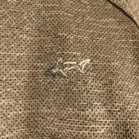 Greg Norman jacket mens L Large gray long sleeve 1/4 zip shirt mock neck golf - Picture 3 of 8